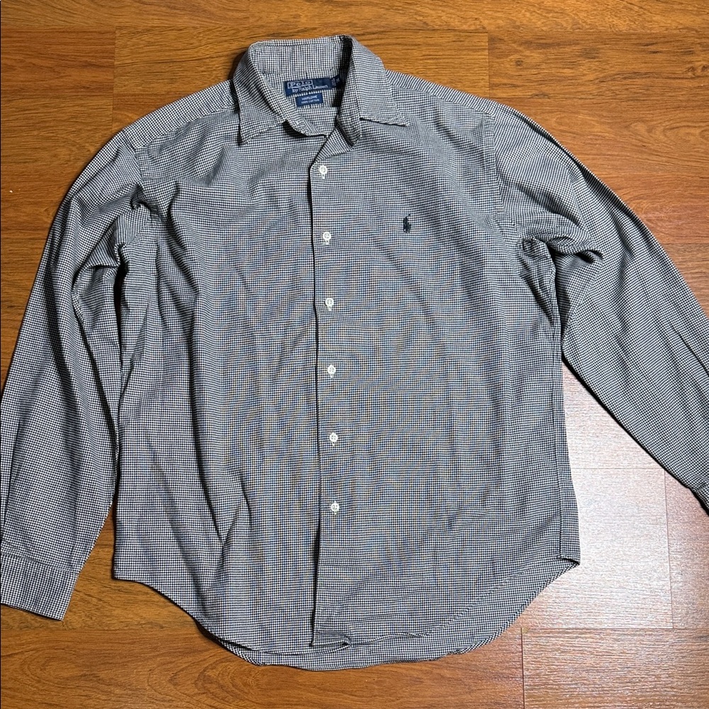 Polo by Ralph Lauren Marlowe Men's Gray Patterned flannel Shirt